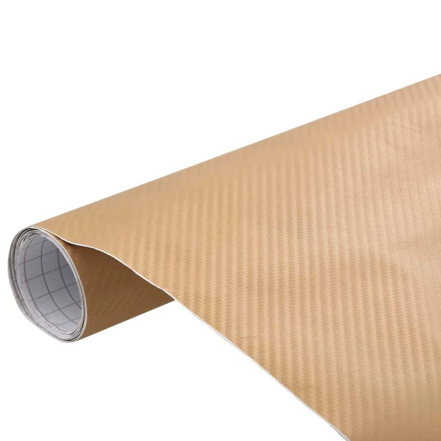 Vidaxl Pellicola per Auto Opaca 3D Oro 500x152 cm