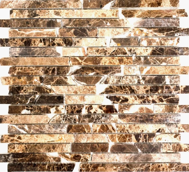 Mosaïque En Marbre Naturel Blanc Ibiza Antique - 1 Plaque, Référence 40-42023_b, Neuf