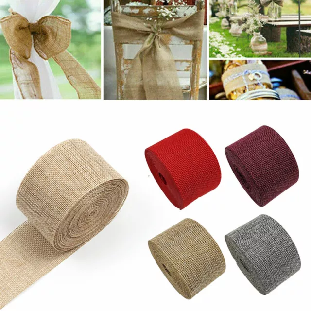 10m x 50 mm Juteband Dekoband Geschenkband Jute Naturjute Schleifenband Band NEU