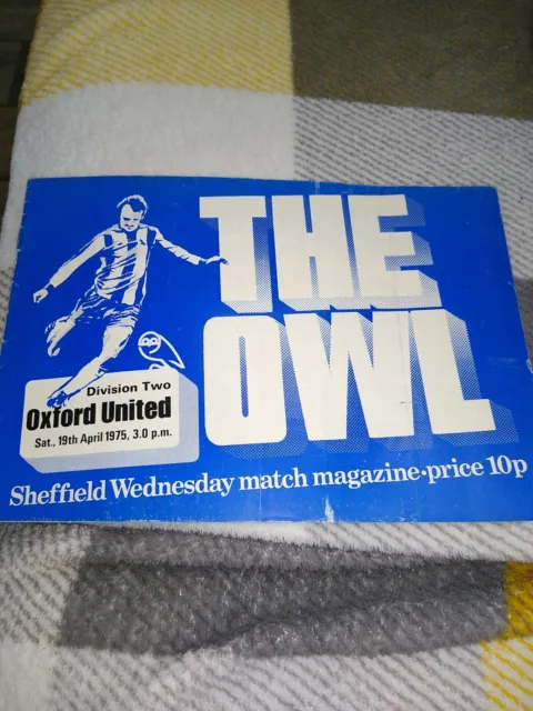 Sheffield Wednesday V Oxford United 19/04/1975