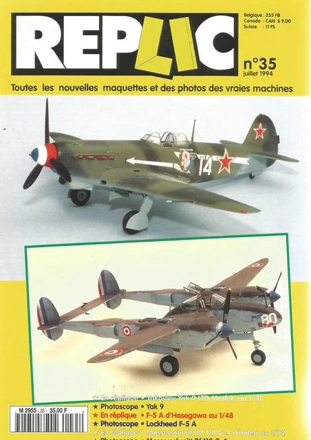 Replic N°35 Yakovlev Yak 9 Ltd Models / F-5 A / Lockheed F-5 A / Messerschmitt
