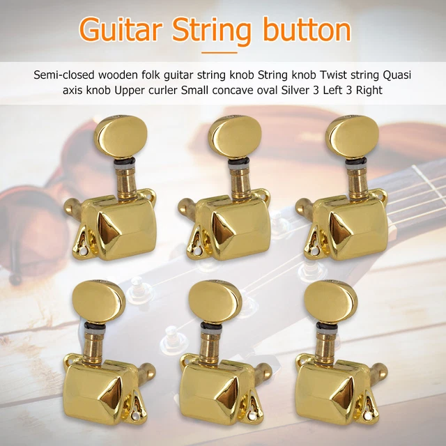 Guitar String Button Tuner Vintage Guitar Strings Button Tuning Pegs Reusable
