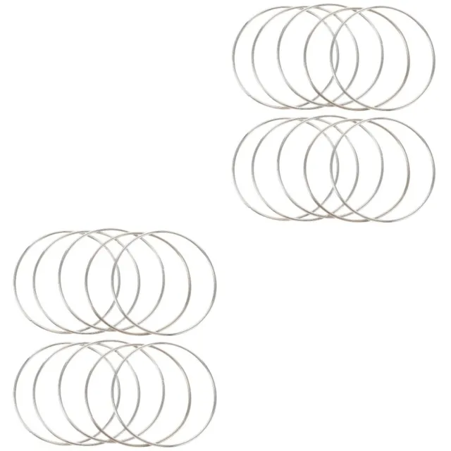 2 Pieces Fabrication D'anneaux De Couronnes En Metal Bague Accessoires