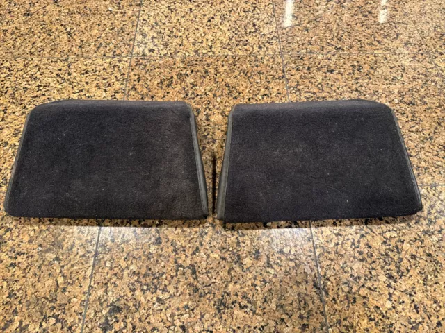 Mercedes W126 BMW E32 RARE FOOT REST FOOTREST PAIR REAR SEAT BLACK GREAT SHAPE!