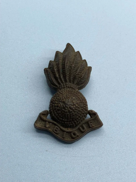 ORIGINAL WW2 BRITISH Army Bakelite Economy Royal Artillery Cap Badge £9 ...