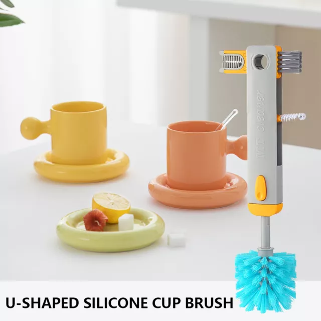 Cup Cleaning Brushes 4 In 1 Bottle Mouth Cleaner Brush Silicone for Home Kitchen 2