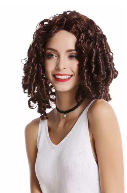 Wig Ladies Baroque Rococo Victorian Gothic Lolita Corkscrew Curls Braun