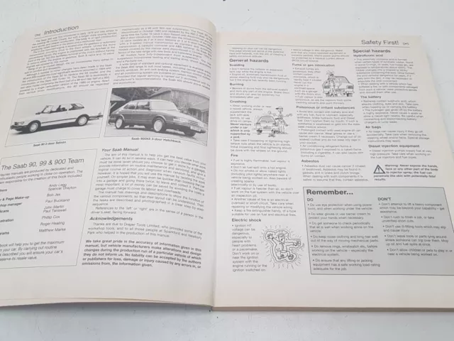 Saab 90 99 900 1979 To Oct 1993 Up To L Reg Haynes Service Manual