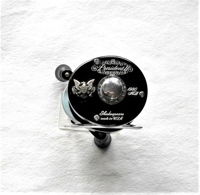 VINTAGE SHAKESPEARE PRESIDENT II Fishing Reel, Model DC 1981, USA