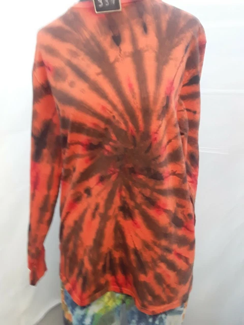 Tie-Dye 100% Cotton Tye-Dyed Long Sleeves S-M-T-Shirt