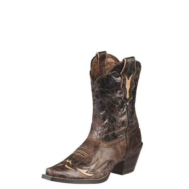 Ariat Women's Dahlia Western Boot, Silly Brown/Chocolate Floral, Size 7B
