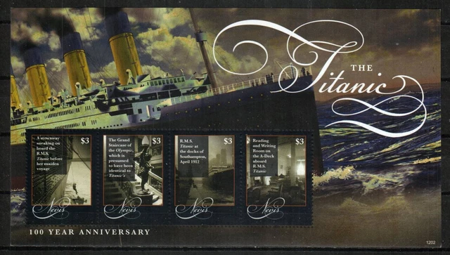 Nevis Stamp 1706  - Sinking of the Titanic, 100th anniversary