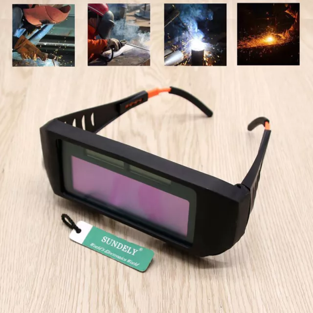 Pro Auto Solar Darkening Welding Glasses Mask Goggles Helmet Eyes 2 Way