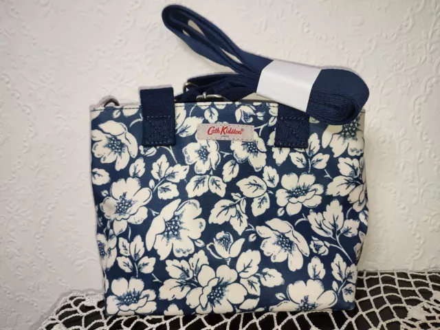 Cath Kidston Navy  Floral Mini Tote Shoulder Bag New