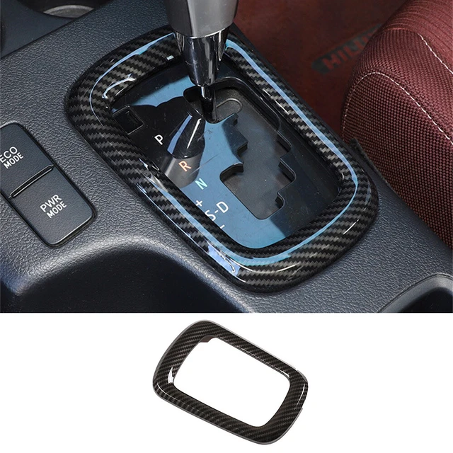 CARBON FIBER ABS Central Gear Shift Panel Cover For T@yota Hilux Revo ...