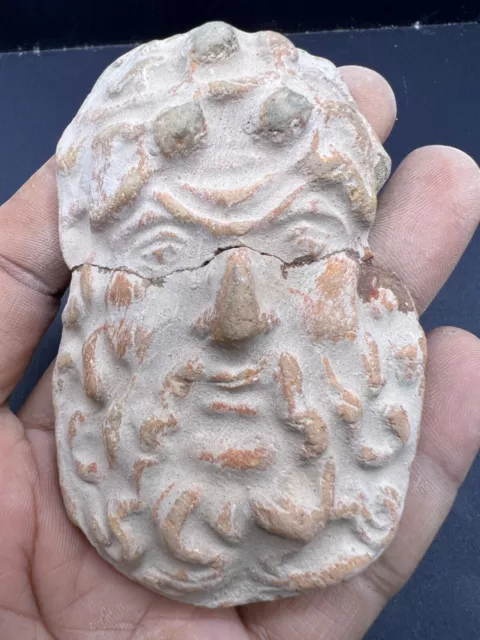 Ancient Old Very Antique Clay Terracotta Zeus’s Head Clay Terracotta Head