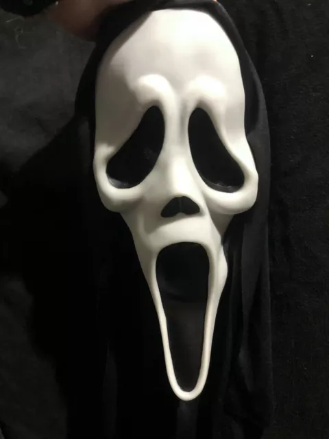 If anyone is disappointed in how see through the eye mesh is of Ghostface  masks this is great for only $19 : r/Scream