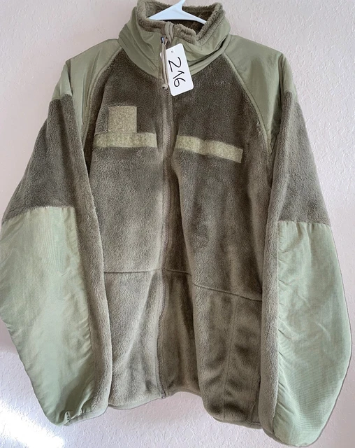 US Army Coyote Polartec Gen 3 Fleece Cold Weather Jacket Medium Reg Used OU216