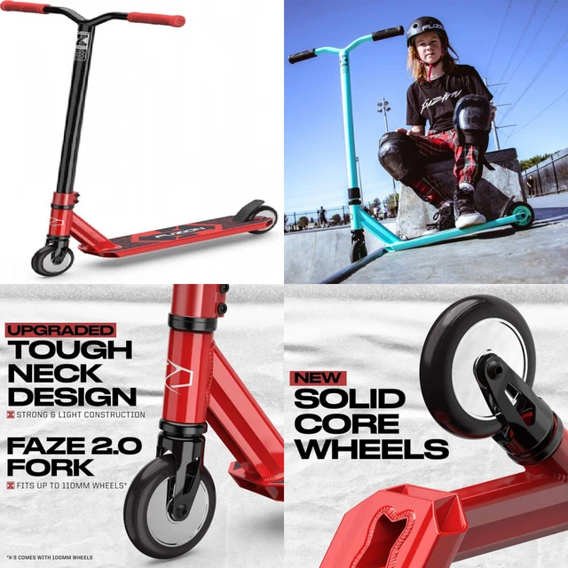 Fuzion X-3 Pro Scooters - Stunt Scooter for Kids 8 Years and Up - 2020 Red