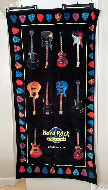 HARDROCK Atlantic City Hotel & Casino - Large Beach Towel 36" x 67" - Brand New