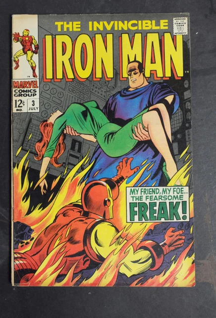 The Invincible Iron Man #3 High Grade NR The Fearsome Freak