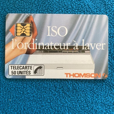 Télécarte F46D SO2 décalée à droite 50u 4PE ISO l'ordinateur à laver THOMSON 
