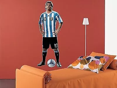 PEGATINA DE PARED FÚTBOL Futbolista Lionel MESSI Argentina Vinilo decorativo 3