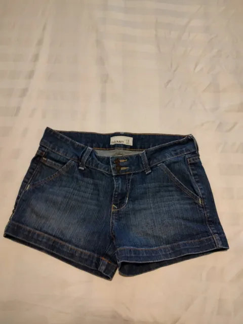 old navy shorts Womens 6 Boyfriend Mid Rise Blue Denim