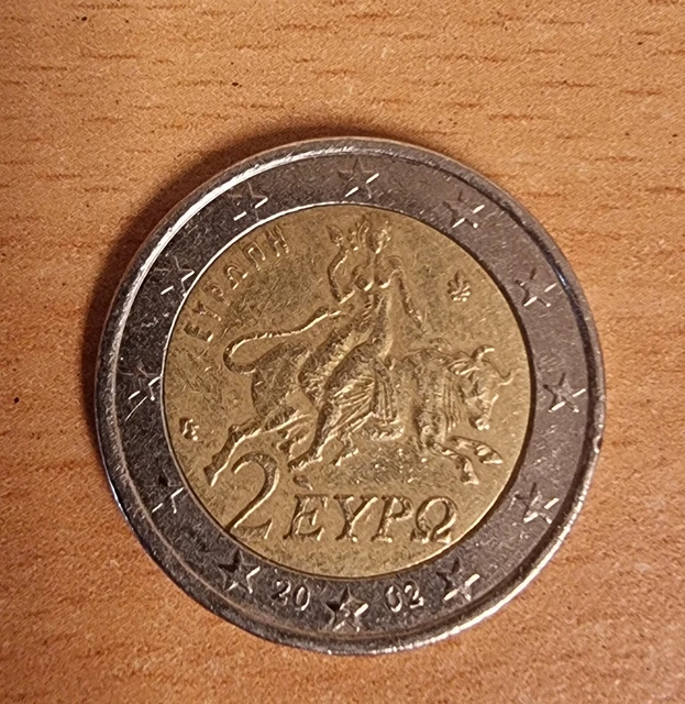 2 Euro Münze Griechenland 2002 Fehlprägung Mit S