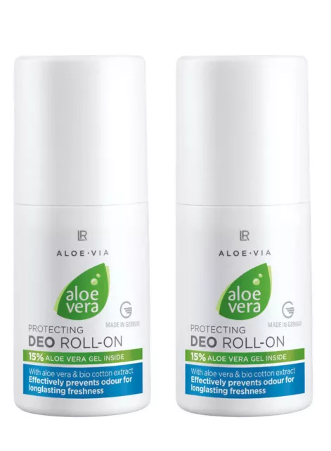 LR Aloe VIA Aloe Vera Deo Roll on Schützender Deo Roll-on 2x 50ml