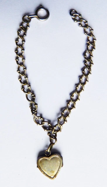 Médaillon Coeur Reliquaire En Argent Massif Sterling - Porte-photo Vintage - Occasion