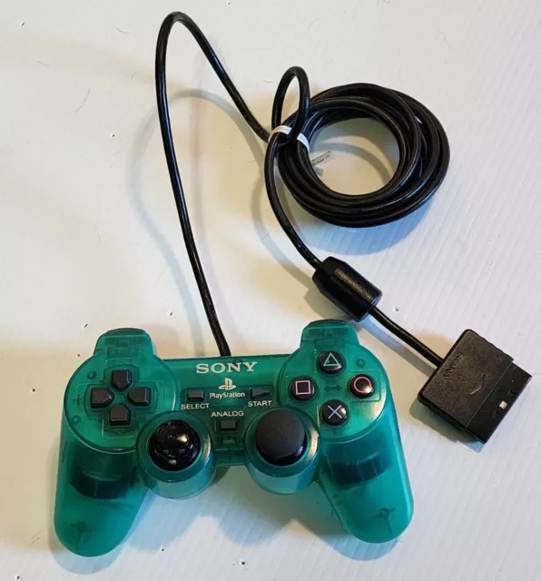 Official Sony PlayStation 2 PS2 DualShock Controller SCPH-10010 Emerald Green 3