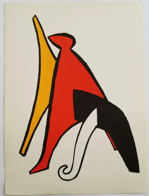 Alexander Calder "Single Sheet 4" Original Lithograph Derrière le Miroir, 1963