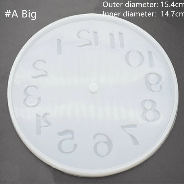 RESIN EPOXY CASTING Clock Silicone Mold For DIY Making Tool Mould ...