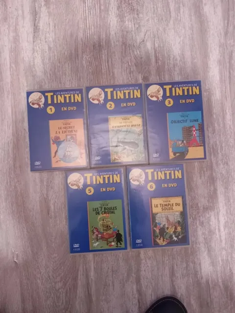 Lot De 5 DVD TINTIN