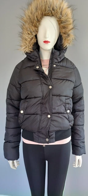 VESTE DOUDOUNE À capuche noir 