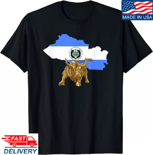 Coin El Salvador Crypto Bull Flag Cryptocurrency T-Shirt, Coin T-Shirt