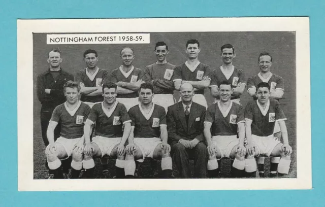 Football - D. C. Thomson - Football Team Card  -  Notts.  Forest  Of 1959 - 1962