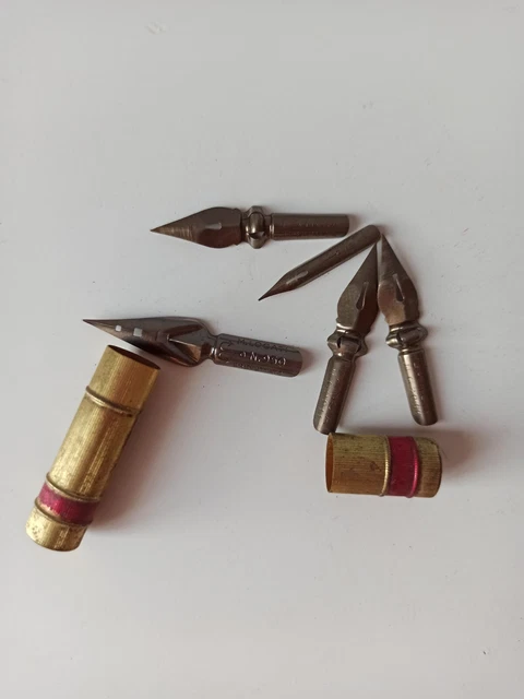 Set 5 Penne Stilografiche - Pennino Extra Fine, Acciaio Inox, Con Convertitori - Foto 4