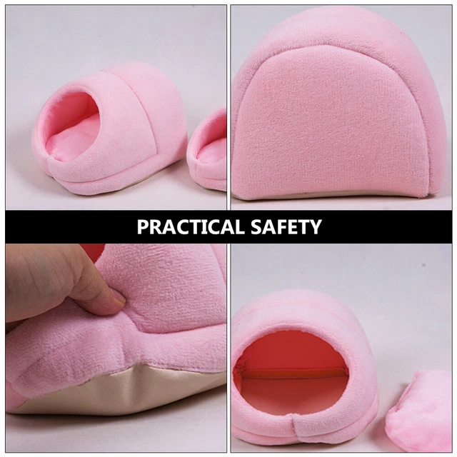 2pcs Kleine Pet Guinea Pig Hideout Mäuse Bett Käfig Chinchilla Bett Cozy 11