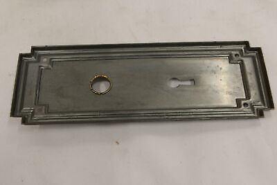 Antique Rectangular Door Plates Simple Frame Design Painted Silver Victorian 3