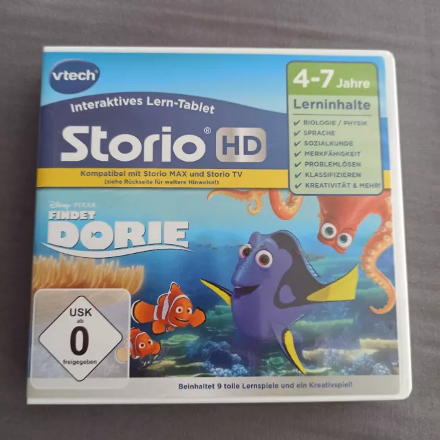 Vtech Storio HD Max Spiel findet Dorie Nemo Disney Pixar Lernspiel 4-7 Jahre