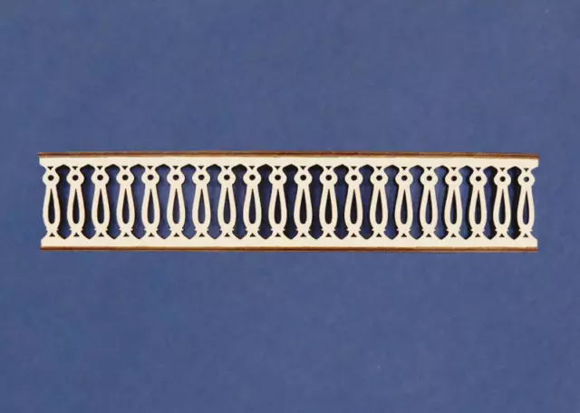 Dollhouse Miniature 1:24 Scale Porch Railing