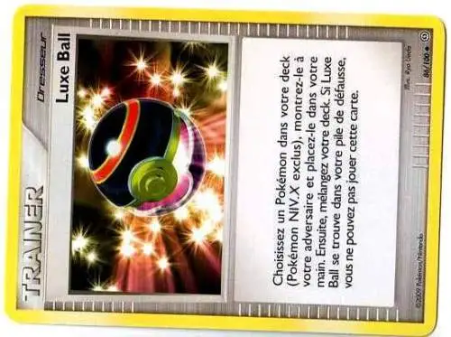 Pokemon Tempete Unco N°  86/100 Luxe Ball