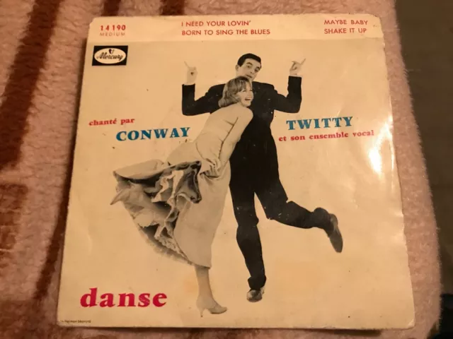 CONWAY TWITTY rare French EP I NEED YOUR LOVIN'  Maybe baby MERCURY rockabilly