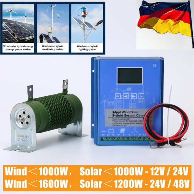 WEIMILOR Wind-Solar-Hybridsystem 12000W-18000W - MPPT Laderegler Für Netzunabhängige Anlagen