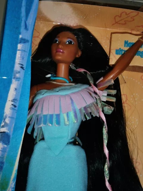 Disney Mattel Barbie Shining Braids Pocahontas Native American NRFB New 2