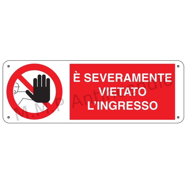 Cartello Vietato Salire In Alluminio 200x300 Mm - Segnaletica Sicurezza Generica