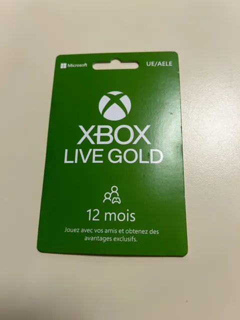 12 mois Carte Abonnement Xbox Live Gold