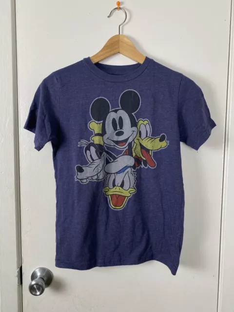 Disney Mickey And Friends Youth T Shirt In Blue Gray Size L